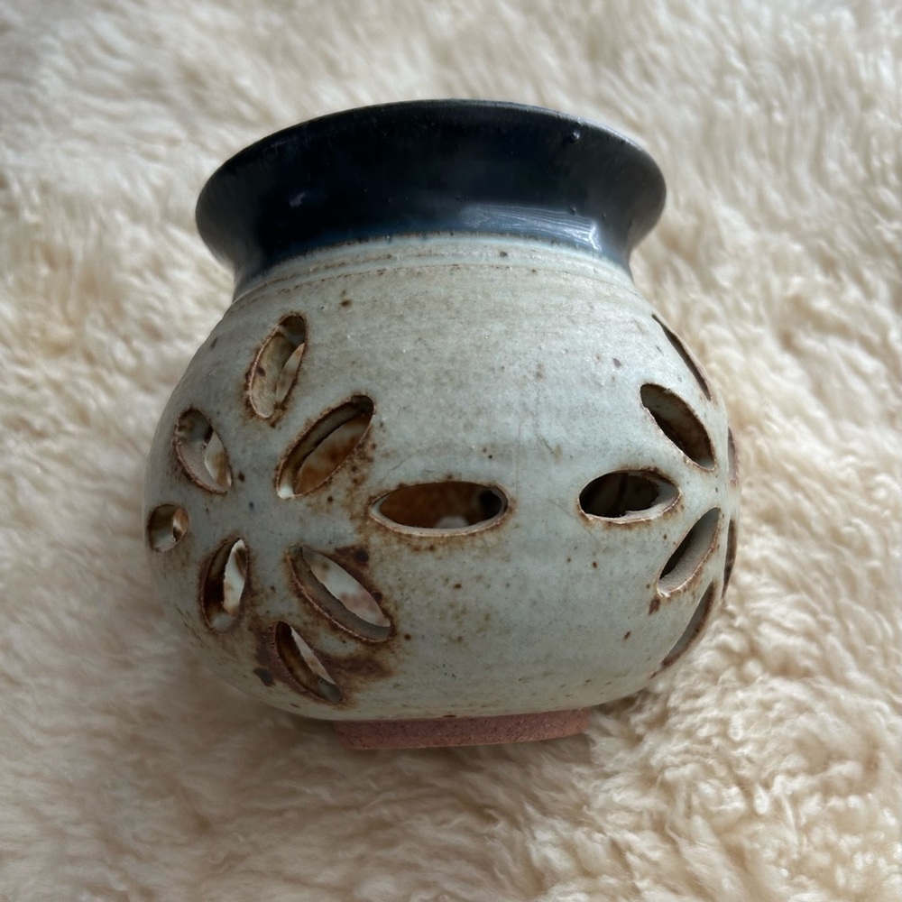 Vintage Pottery Votive Holder